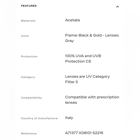 CHANEL RECTANGLE SUNGLASSES Acetate, Black & Gold - Lens Gray, Gradient - Picture 14 of 15